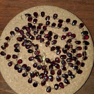 36" semiprecious stone necklace